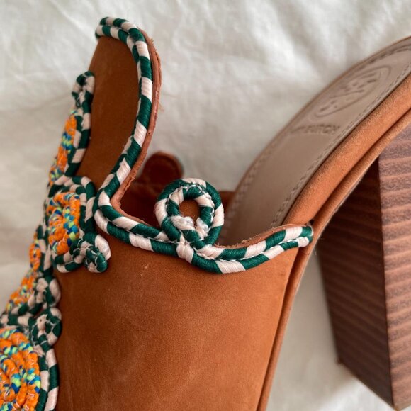 Tory Burch Open Toe 'Palisade' Mules (sz 5.5) - Picture 6 of 8